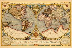 Antique-style map