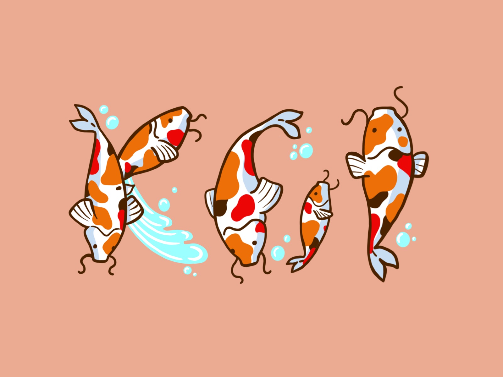 Koi fish illustration